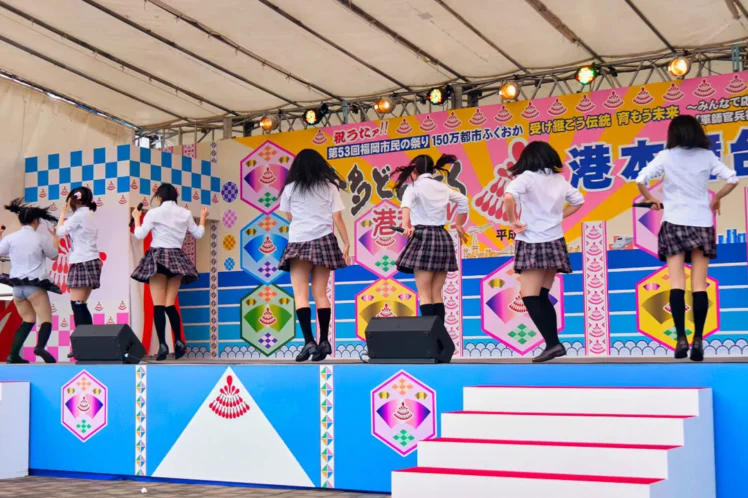 K-NEXTアイドル「ハッピーラッキースッキー」博多どんたく2014　港本舞台