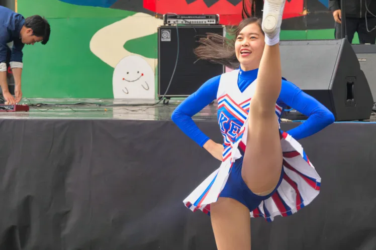 Cheerleading チア ⚾️ 慶應義塾大学応援指導部チアリーディング部 MAJORETTES 2017 チャンスパターンメドレー ⚽️