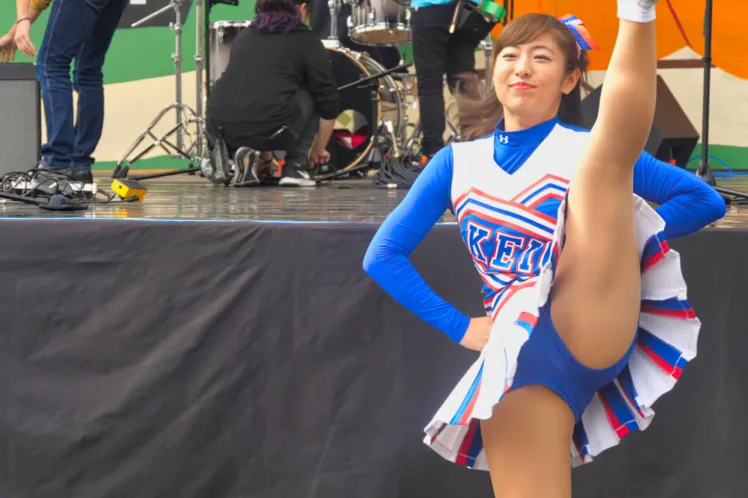 Cheerleading チア ⚾️ 慶應義塾大学応援指導部チアリーディング部 MAJORETTES 2017 チャンスパターンメドレー ⚽️