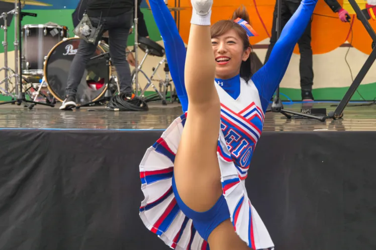 Cheerleading チア ⚾️ 慶應義塾大学応援指導部チアリーディング部 MAJORETTES 2017 チャンスパターンメドレー ⚽️