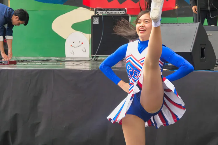 Cheerleading チア ⚾️ 慶應義塾大学応援指導部チアリーディング部 MAJORETTES 2017 チャンスパターンメドレー ⚽️