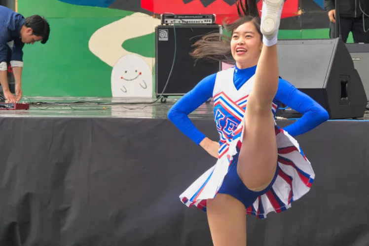 Cheerleading チア ⚾️ 慶應義塾大学応援指導部チアリーディング部 MAJORETTES 2017 チャンスパターンメドレー ⚽️