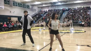 CLC - Black Dress: school pep fest dance cover