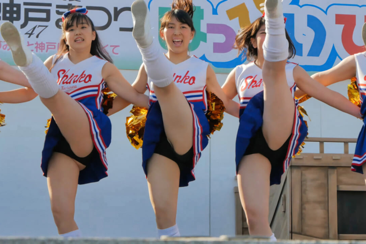 [4K] チアダンス 神戸まつり 高校生 ダンス部 Cheerleading チア