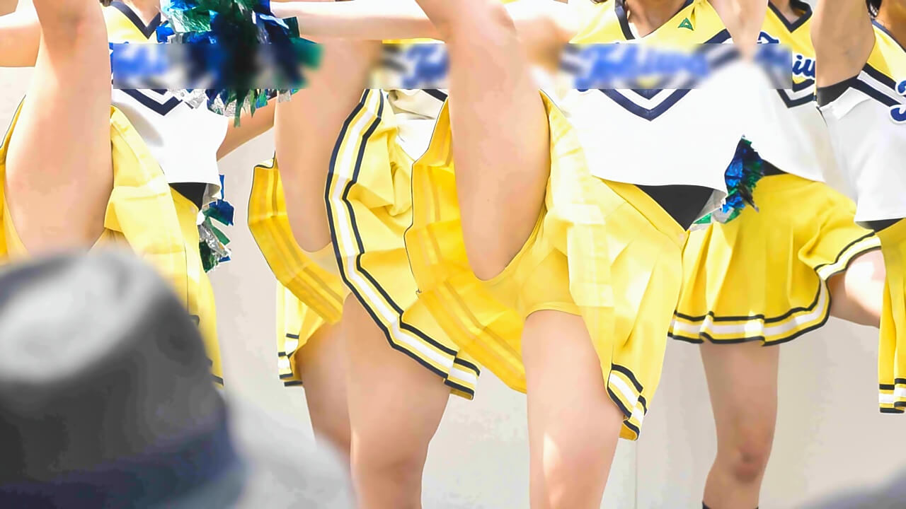 ≪高画質≫黄色いJKのチアダンス