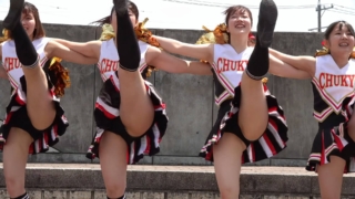かわいいチアガール6 中京大学チアダンスサークルChupaChapus 可愛い ハイキック開脚 チアリーダー チアリーディング 4K cute japanese girl cheerleader