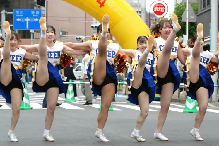 【チアダンス】大学生バトン部のチアリーディング！ 松戸まつりイン2024 2024.10.06①